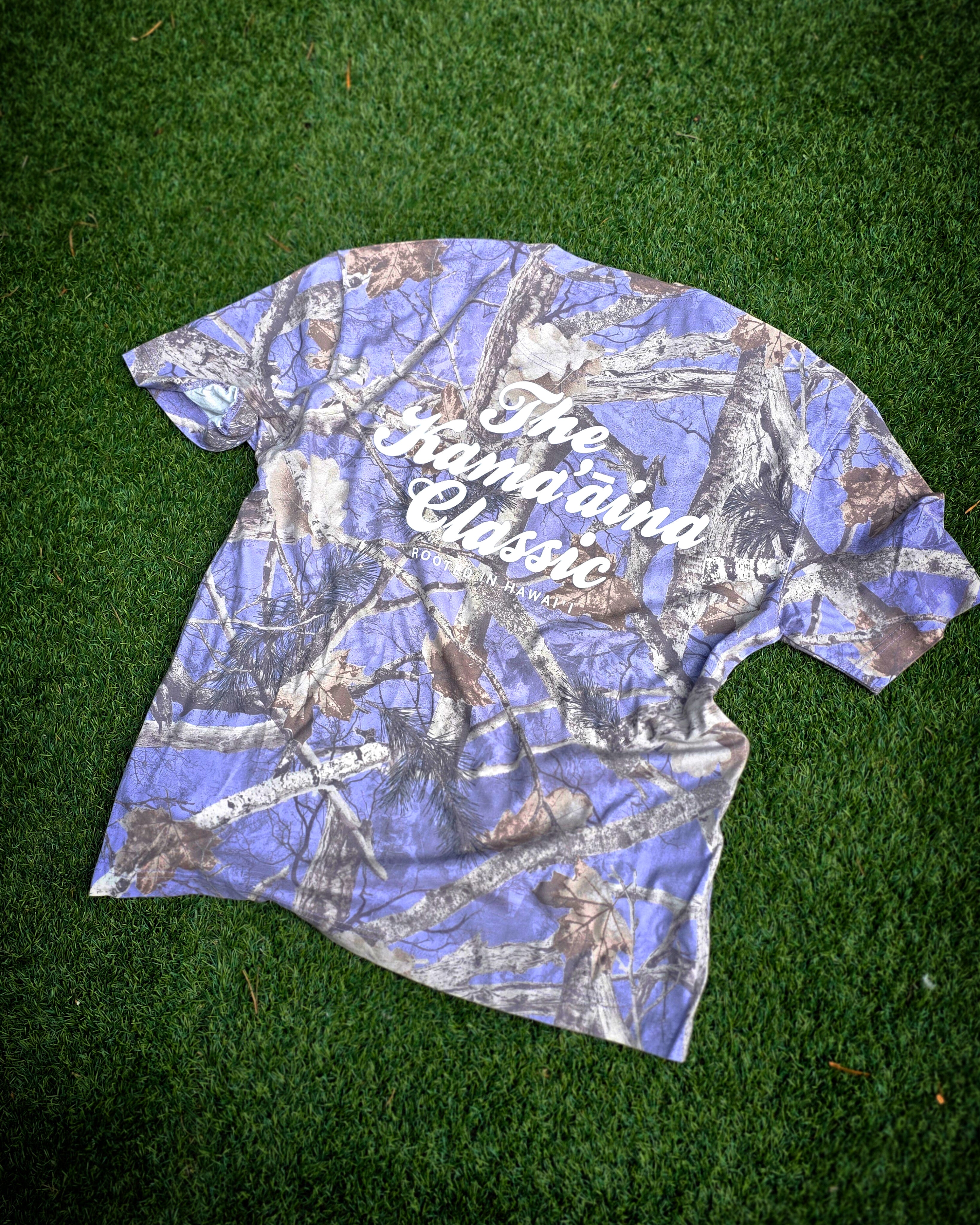 LAVENDER CAMO TEE – The Kama'āina Classic Brand