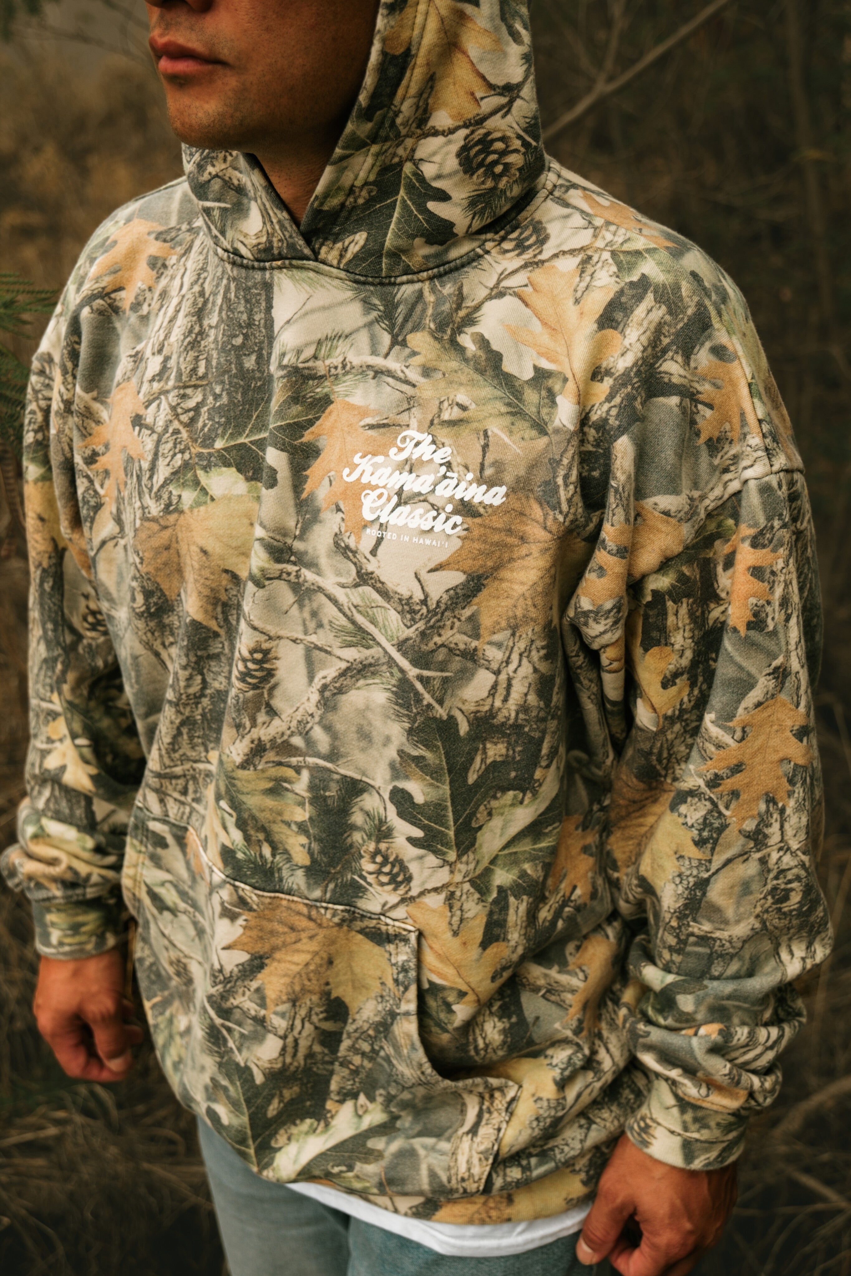 FOREST CAMO HOODIE BY THE KAMA'ĀINA CLASSIC – The Kama'āina